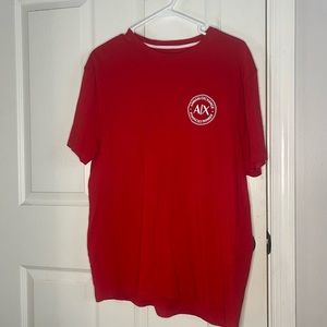 Armani Exchange Red XL Tee